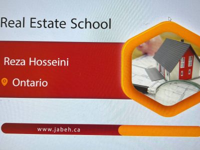 رضا حسینی مدرس مشاوره املاک تورنتو
